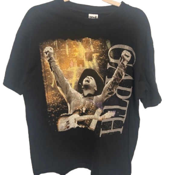 Anvil Other - Anvil Garth Brooks Black Concert T-Shirt size Large